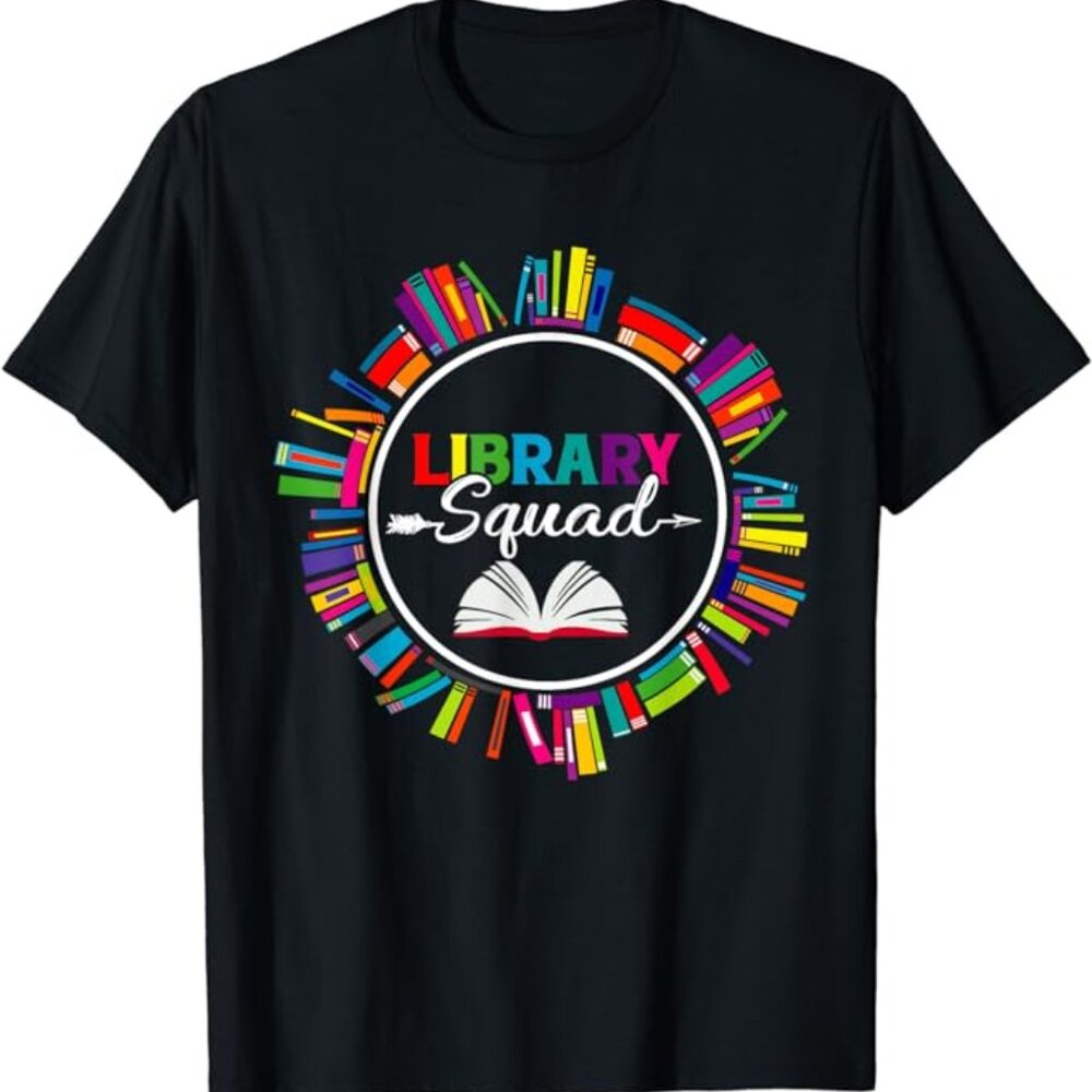 Library Squad Shirt Librarian Bookworm Book Lover Gifts T-Shirt